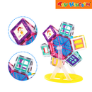 Picasso Tiles 63-Piece Ferris Wheel Magnetic Building Block Set