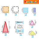Picasso Tiles 21-Piece Idea Book Magnetic Building Set