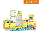 Picasso Tiles 26-Piece Magnetic Tile Construction Set with 8 Vehicles