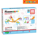 Picasso Tiles 45-Piece Sloped Race Car Track Set