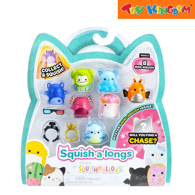 Squishmallows Squish A Longs 8pcs Mystery Mini Squish