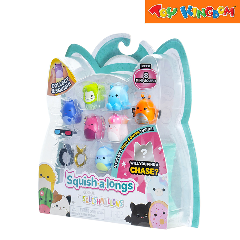 Squishmallows Squish A Longs 8pcs Mystery Mini Squish