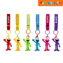 Sesame Street 8cm Elmo Figure with Keychain 6 Assorted