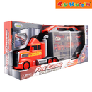 Dream Machine Fire Engine Speed Garage Toy Set