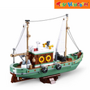 Sluban ModelBricks Fishing Boat Building Block Set
