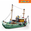 Sluban ModelBricks Fishing Boat Building Block Set