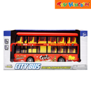 Dream Machine Friction-powered Toy City Bus with Lights and Sounds
