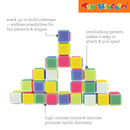 Infantino Press & Stay Sensory Blocks Boho