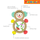 Infantino Busy Lil Sensory Rattle - Monkey