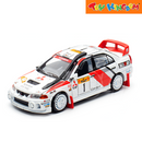 Pop Race Mitsubishi Lancer Evolution IV Safari Rally Kenya 1998 1:64 Car Model
