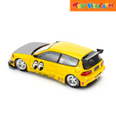 Pop Race Honda Civic EG6 V1.5 Mooneyes 1:64 Car Model
