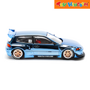 Pop Race Honda Pandem Civic EG6 Chrome 1:64 Car Model