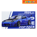 Pop Race Mazda RX7 (FC3S) Re-Amemiya Widebody Blue 1:64 Car Model