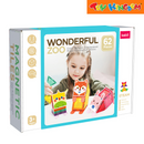 Kebo 62-Piece Wonderful Zoo Magnetic Tiles Building Set