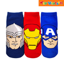 Lil Legends Sneaker Marvel Socks 3-Pair Pack