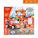 COGO Creative Player: Fire Force Station Building Block Set