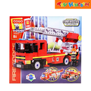COGO Creative Player: Fire Force Ladder Truck Building Block Set