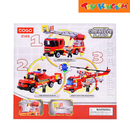 COGO Creative Player: Fire Force Ladder Truck Building Block Set
