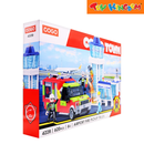 COGO Town: Airport Fire Pickup Truck Building Block Set