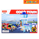 COGO Town: Airport Fire Pickup Truck Building Block Set