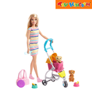 Barbie Stroll 'N Play Pups Playset