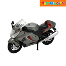 MSZ 1:18 Scale 2024 Suzuki Hayabusa Silver Motorcycle Die-cast Model