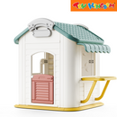 Hobby Tree Multicolor Playhouse with Wooden Side Table