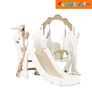 Hobby Tree White Coffee Bear 3-in-1 Slide With Swing