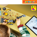 LEGO City 60480 Yellow Backhoe Loader 301 pieces Building Blocks