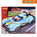 Cogo Racing Pioneer Blue Speed Racer Building Blocks Set