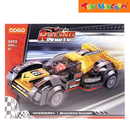 Cogo Racing Pioneer Black Panther Race Car Building Blocks Set