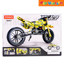 COGO Xtreme Wheels: Yellow Dirt Bike 5847 Building Block Set