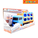 Dream Machine Speedway Transporter Mega Hauler Truck with Foldable Race Track