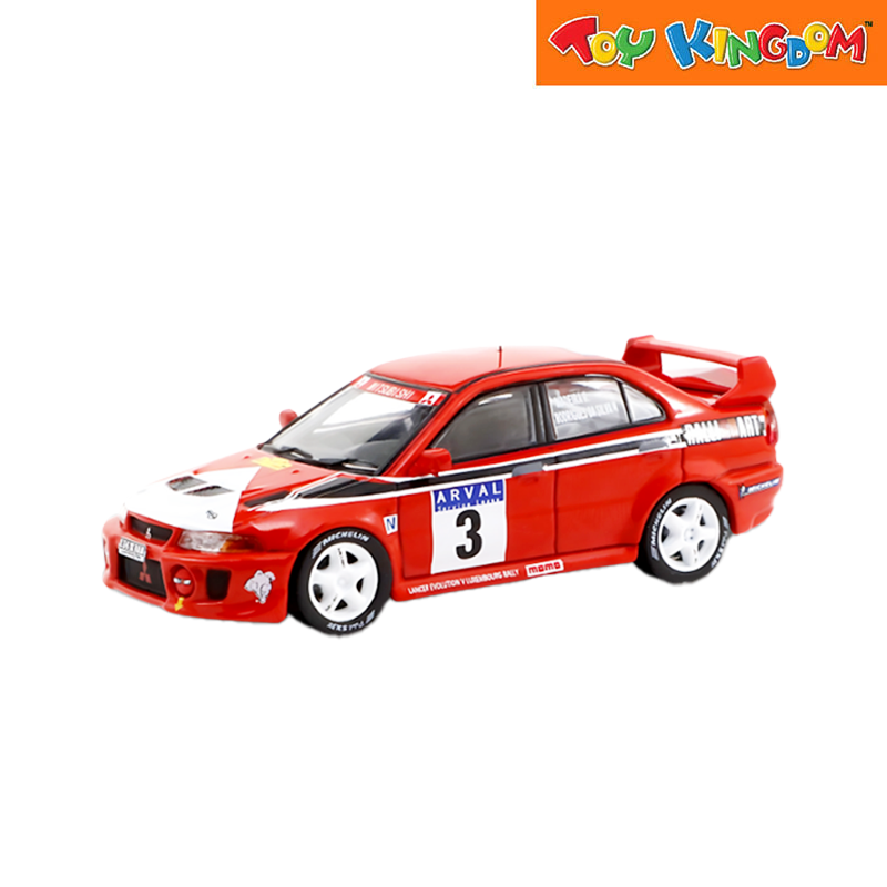 Tarmac Works Mitsubishi Lancer Evolution V Lexemburg Rally 1999 Special Edition
