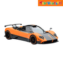Tarmac Works Pagani Design Zonda Cinque Aranco Saint Tropez Car Model