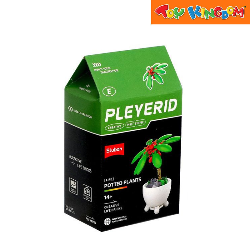 Sluban Pleyerid Potted Plants Tropical Creative Life Bricks