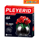 Sluban Pleyerid Flowers In Plated Vase Building Blocks