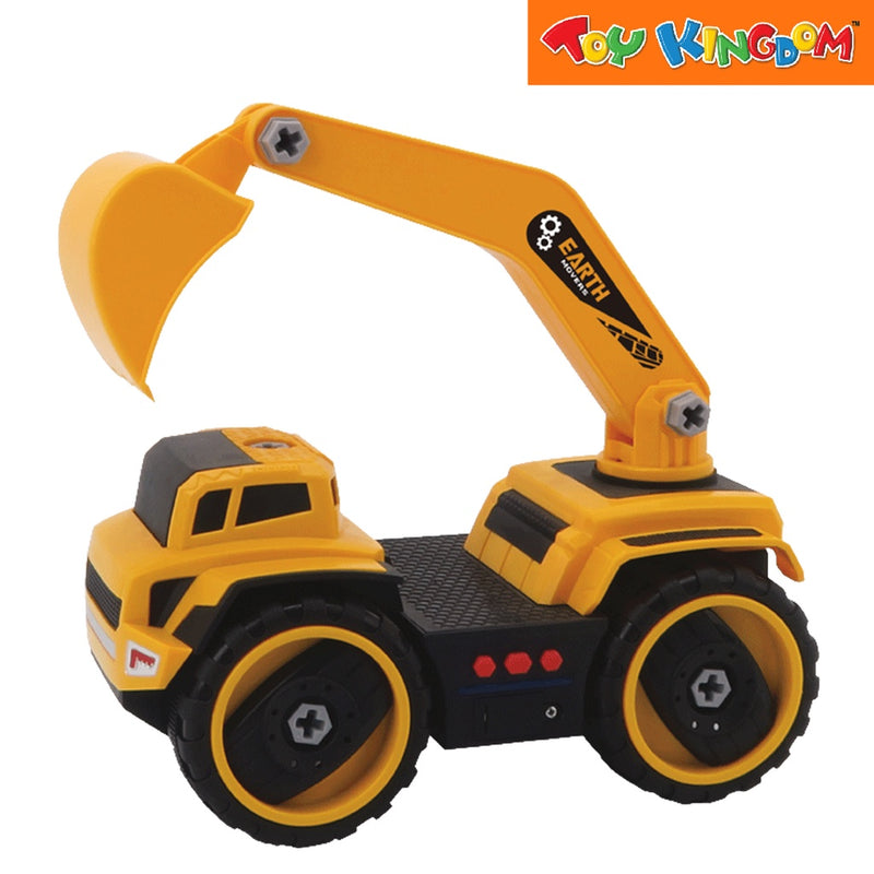 Earth Movers Excavator Truck Construction Vehicles with Lights and Sounds