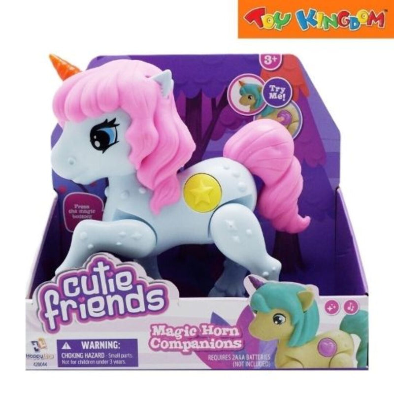Happy Line Cutie Friends Blue Unicorn Magic Horn Companions