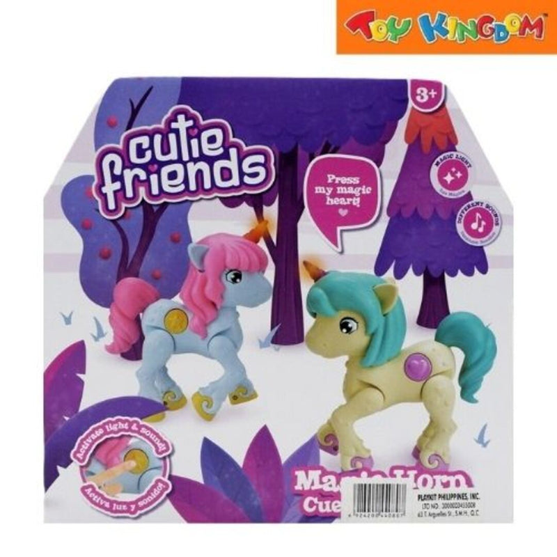 Happy Line Cutie Friends Blue Unicorn Magic Horn Companions