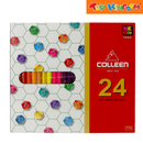 Colleen Hexagon Set 24 Colors Colored Pencils