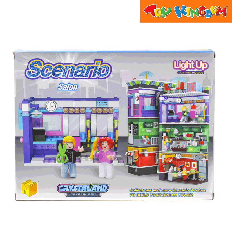 Scenario Crystaland Crystal Brix Salon Light Up Building Blocks