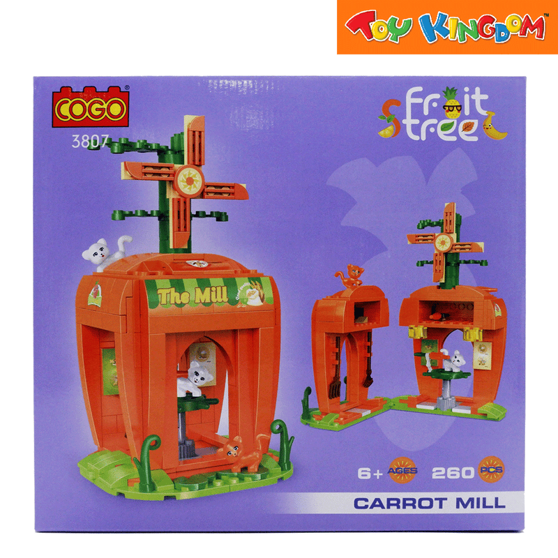 Cogo Fruit Tree Carrot Mill Building Blocks