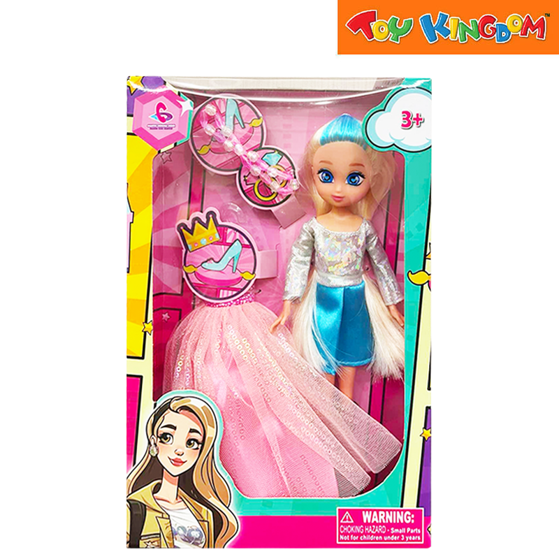 9 inch Doll With Dress And Accessories