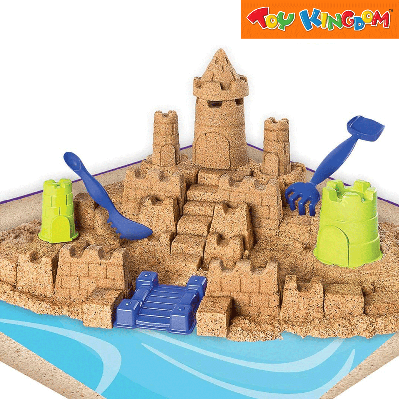 KineticSand Beach Sand Kingdom with 3 pounds of Beach Sand Playset
