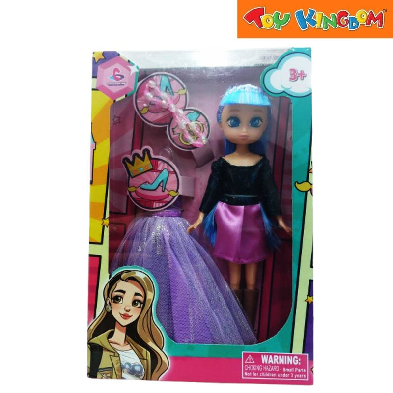 9 inch Doll With Dress And Accessories