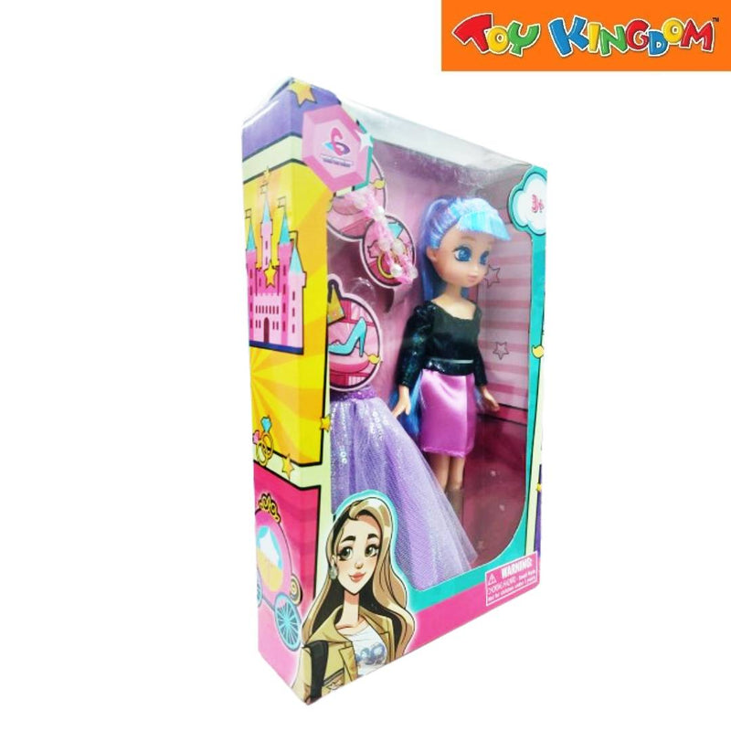 9 inch Doll With Dress And Accessories