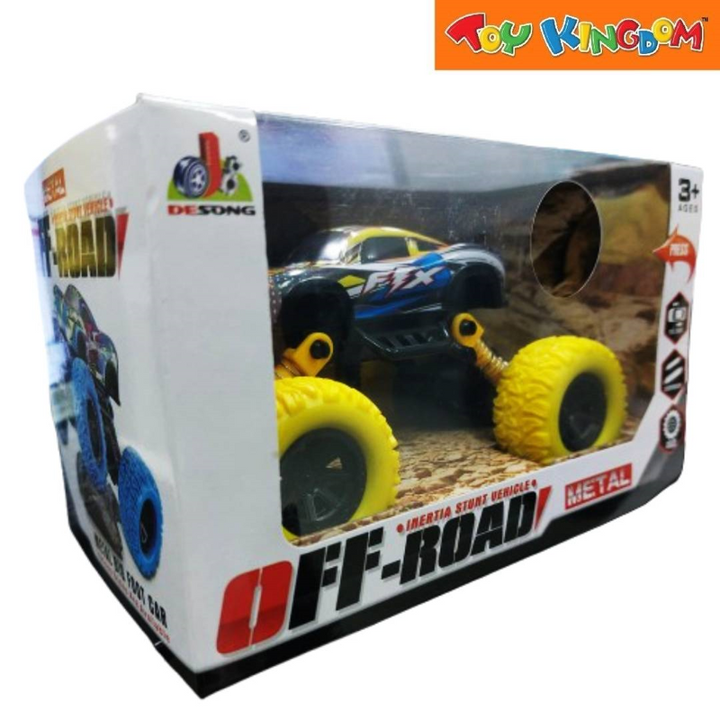 Off- Road Fix Black & Yellow Inertia Stunt Vehicle