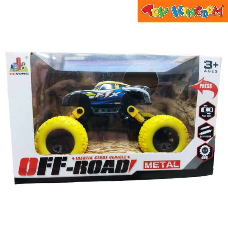Off- Road Fix Black & Yellow Inertia Stunt Vehicle