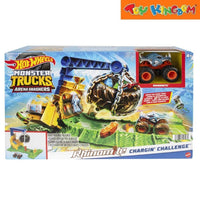 Hot Wheels Monster Trucks Arena Smashers Rhinomite Chargin' Challenge